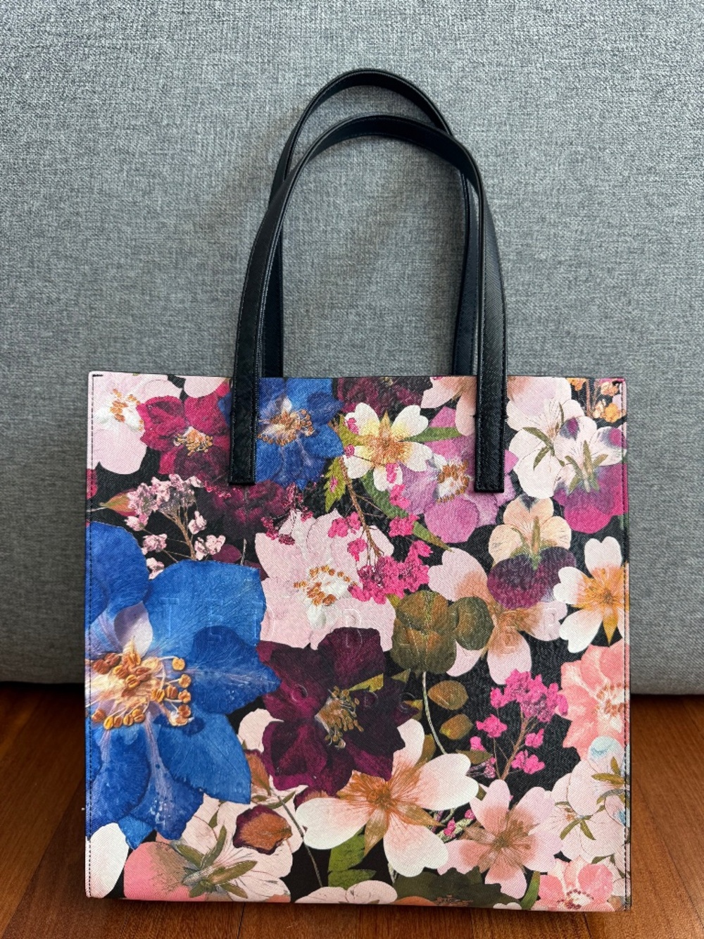 NWOT Ted Baker London The Icon Floral Faux Leather Tote Bag